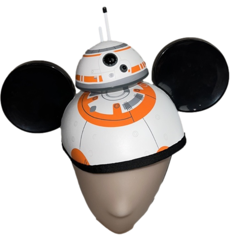 Star Wars BB-8 White, Orange, & Gray Mickey Ears Disney Parks Adult Size Hat